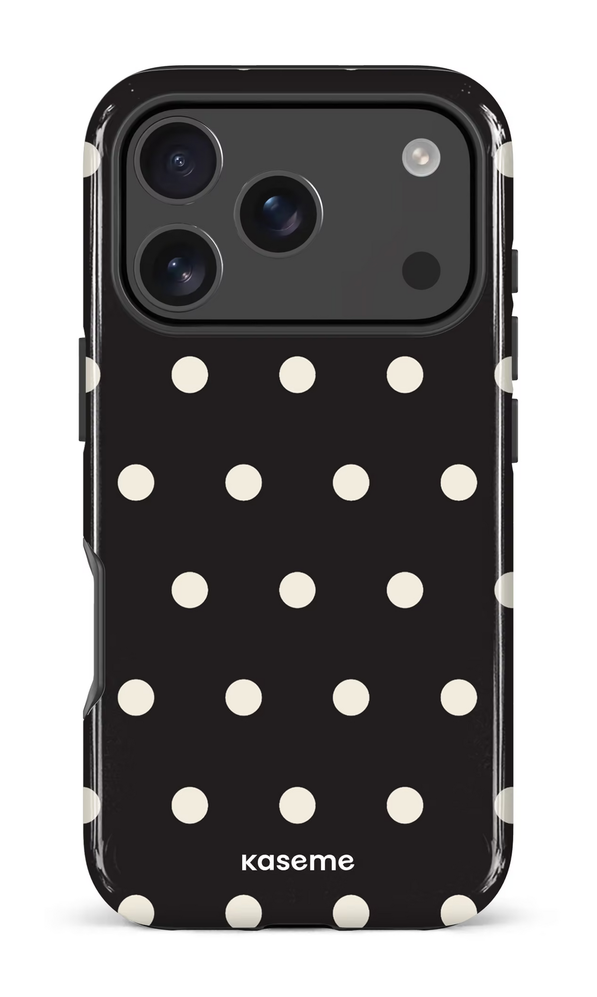 iPhone 18 Pro Impact Case Polka Black -