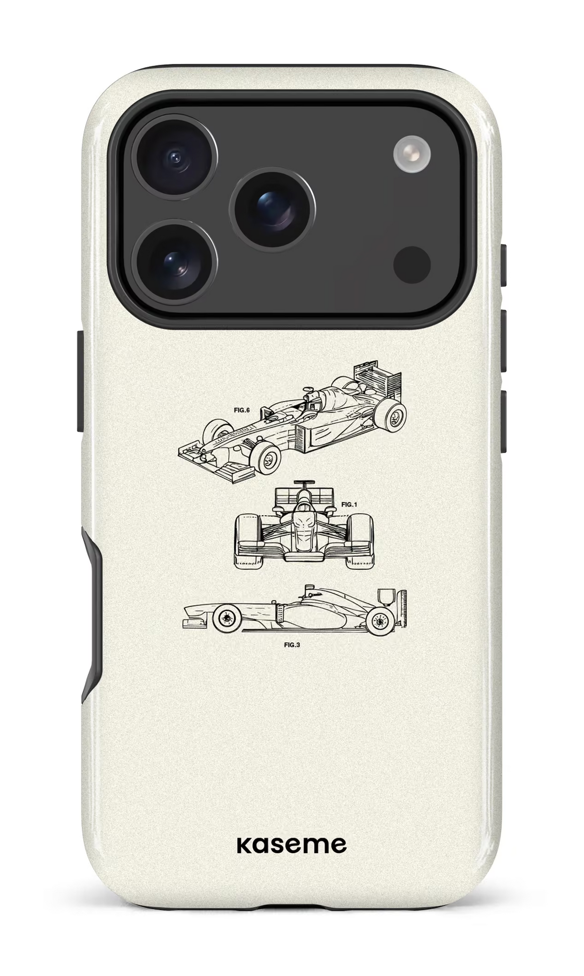 iPhone 18 Pro Impact Case Sport Car White -