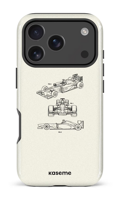 iPhone 18 Pro Impact Case Sport Car White -