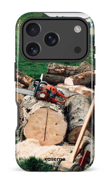 iPhone 18 Pro Impact Case Timber Cut -