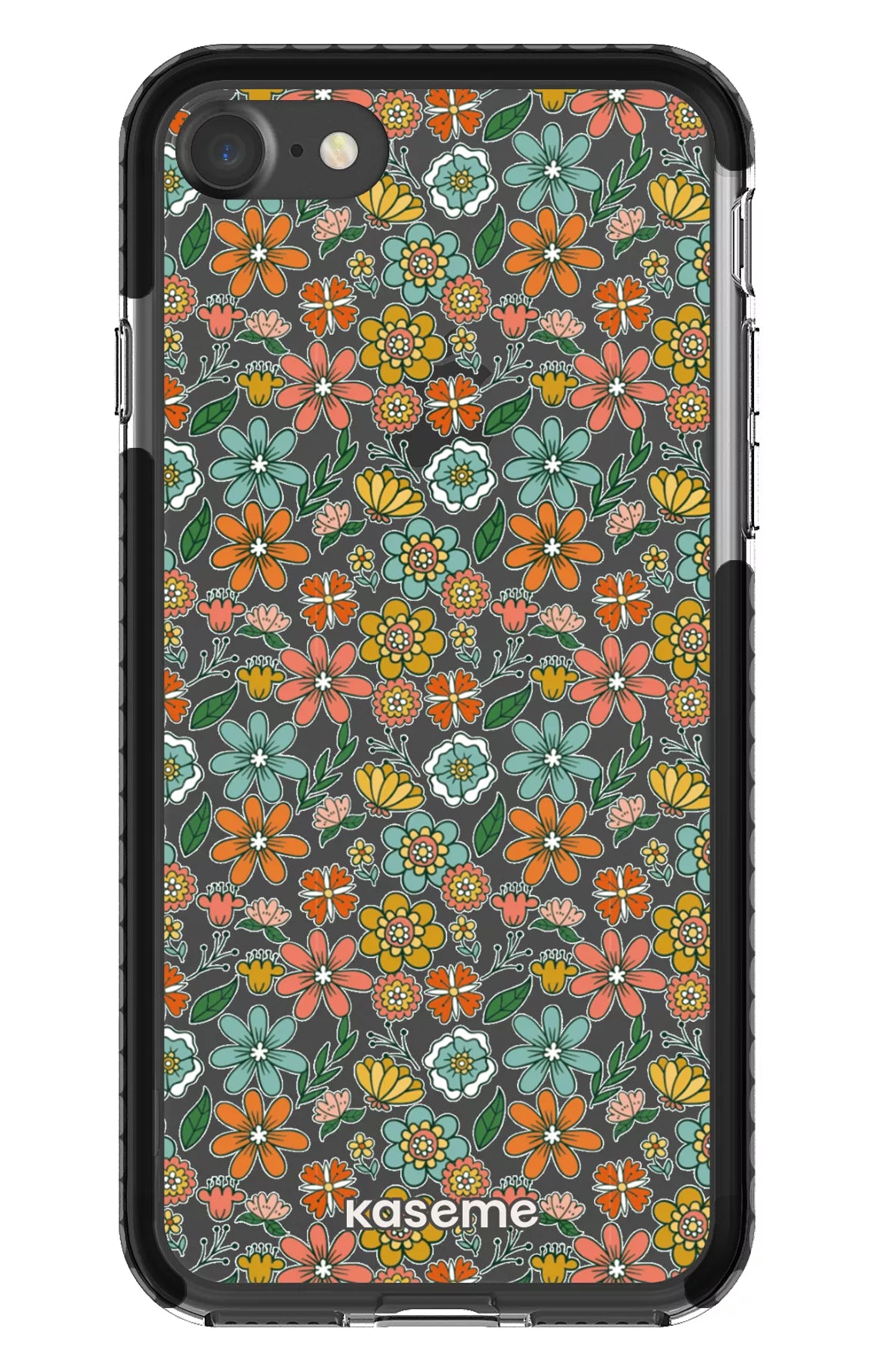 iPhone 7 Clear Case - Black Bohemian Clear Case -