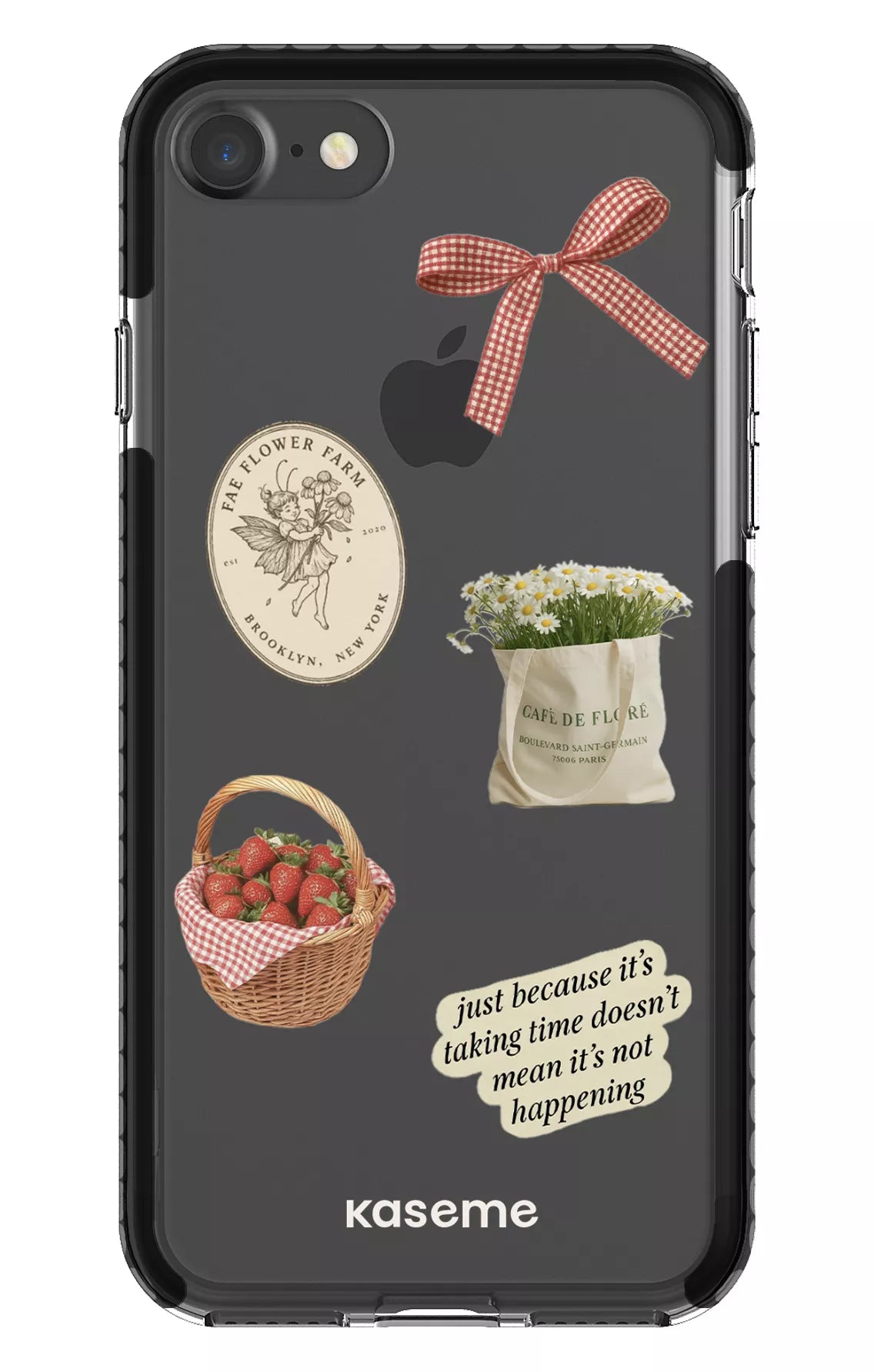 iPhone 7 Clear Case - Black June Clear Case -