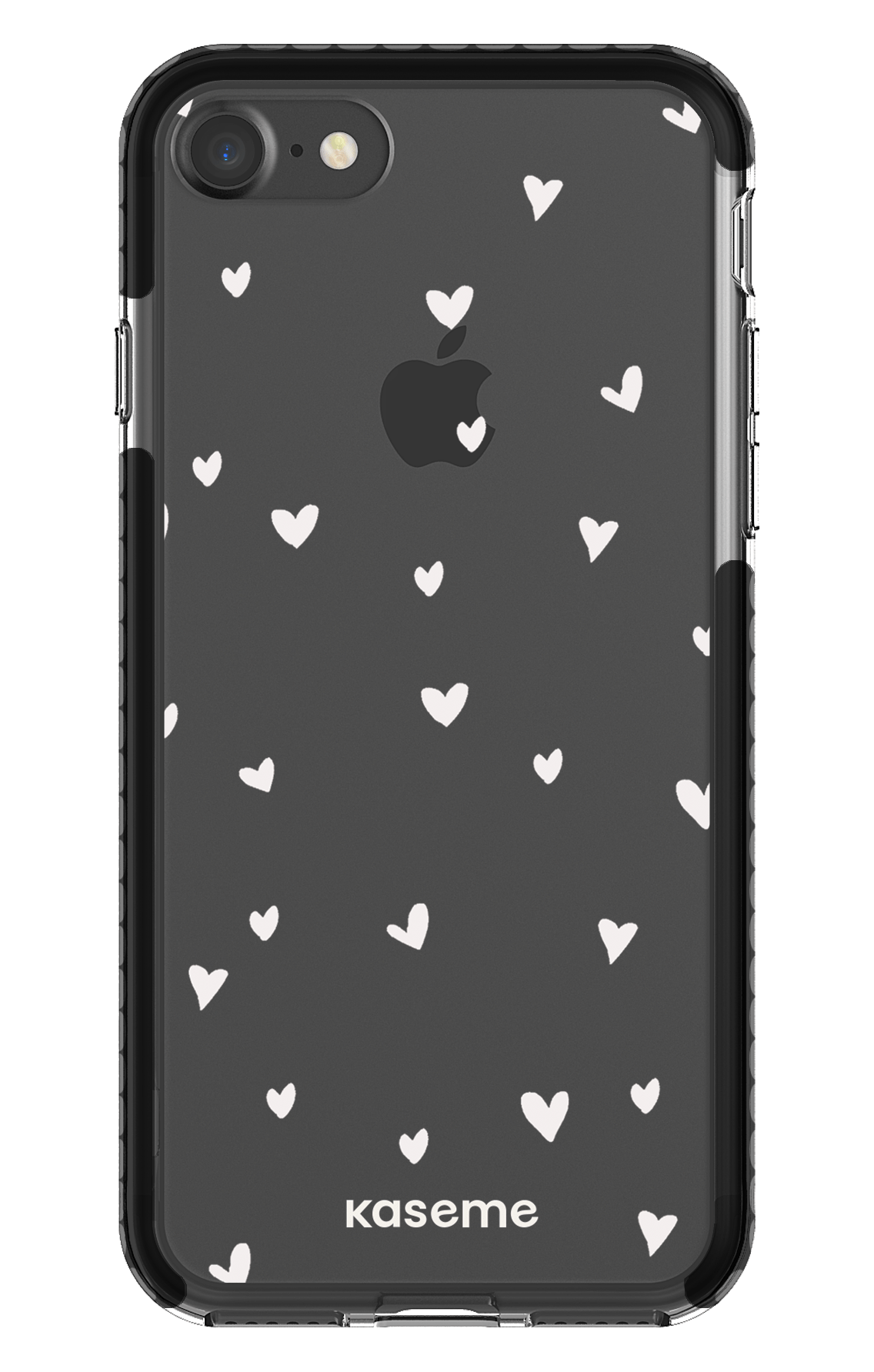 iPhone 7 Clear Case - Black Lovely Clear Case -