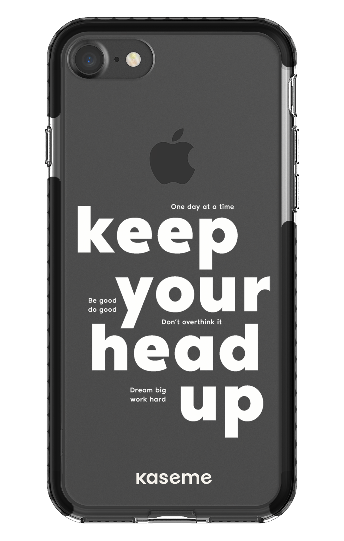 iPhone 7 Clear Case - Black Mindset Clear Case -