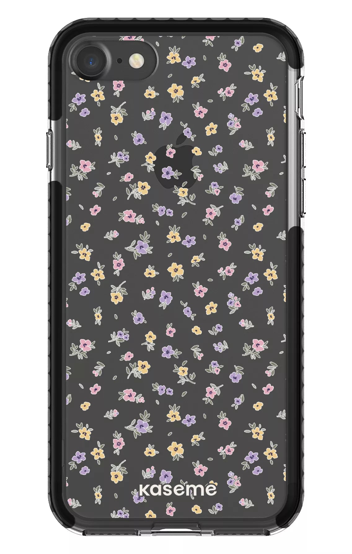 iPhone 7 Clear Case - Black Porcelain Blossom Clear Case -