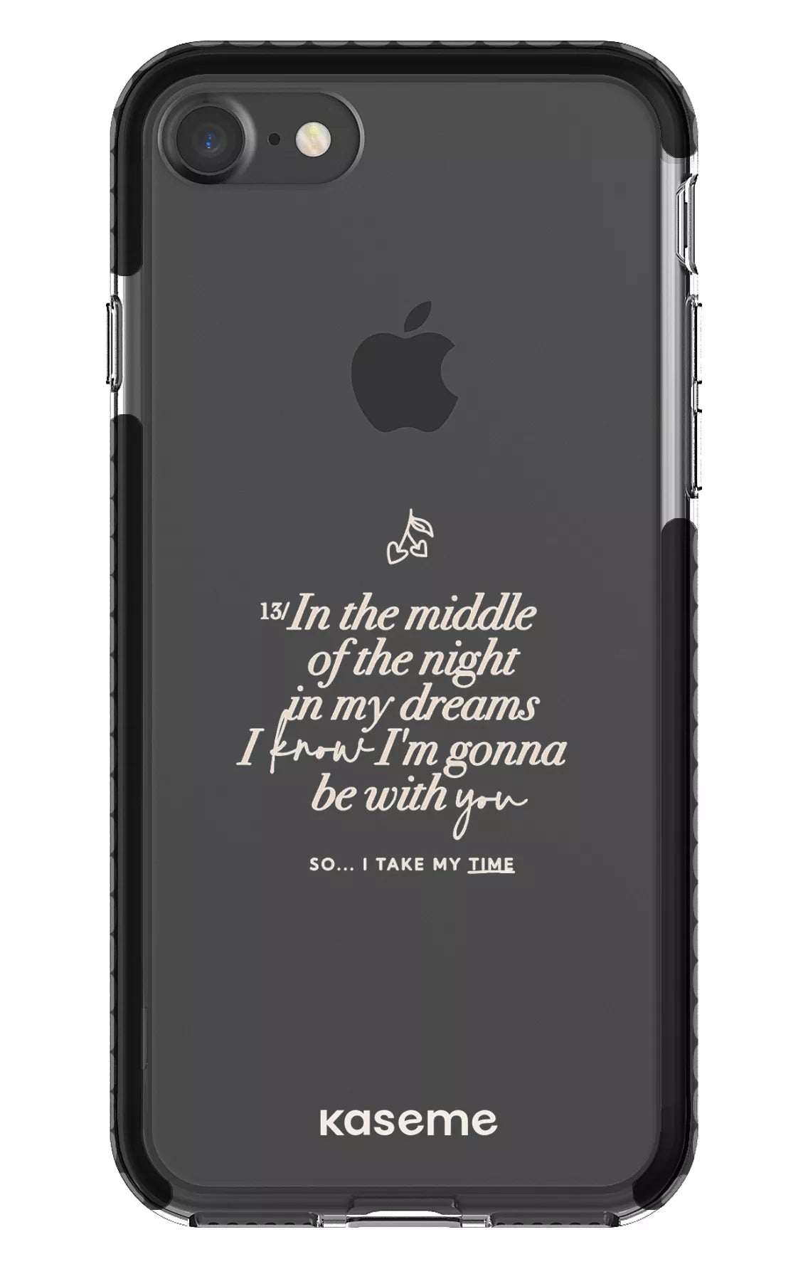 iPhone 7 Clear Case - Black Ready For It Clear Case -