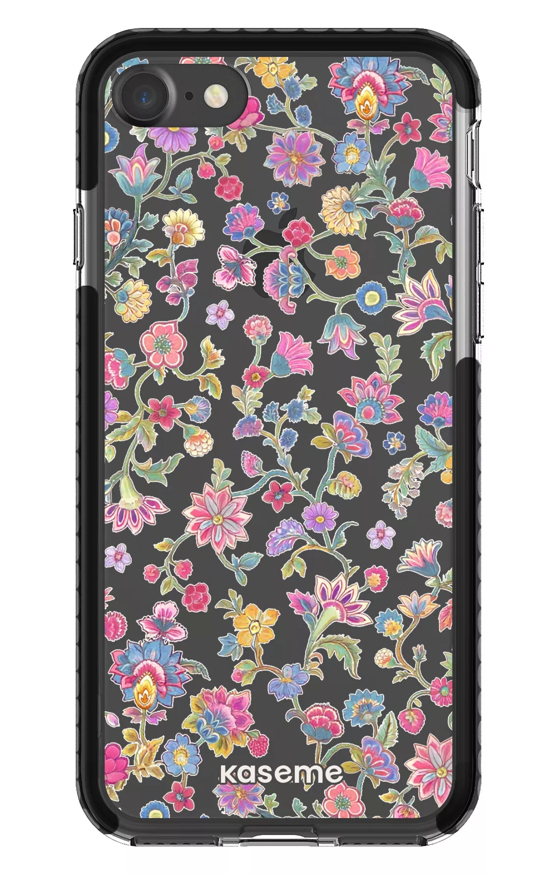 iPhone 7 Clear Case - Black Secret Garden Clear Case -