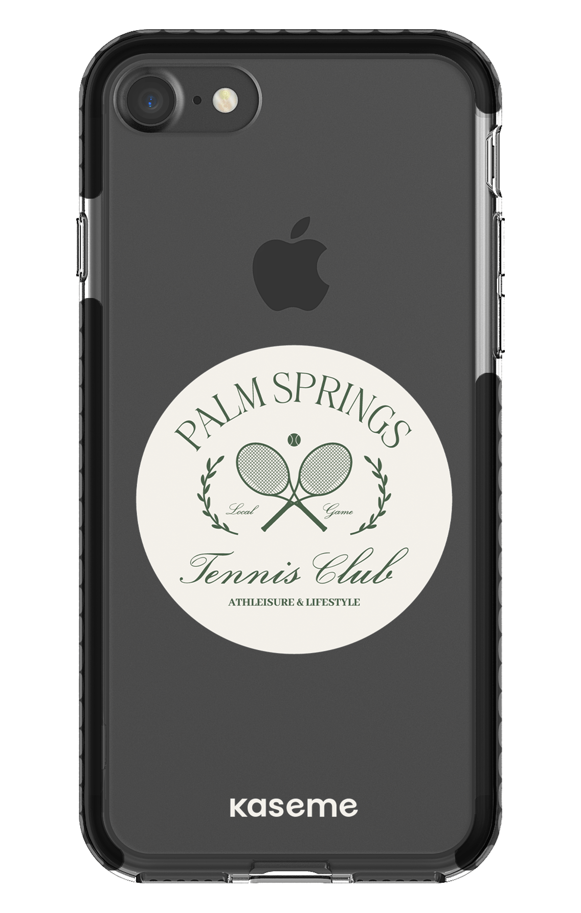 iPhone 7 Clear Case - Black Serve it up Clear Case -