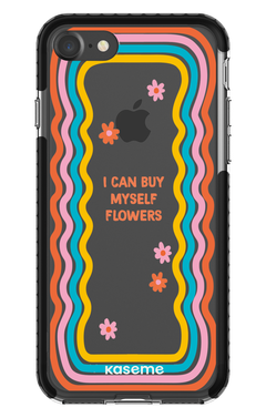 iPhone 7 Clear Case - Black She Can Clear Case -
