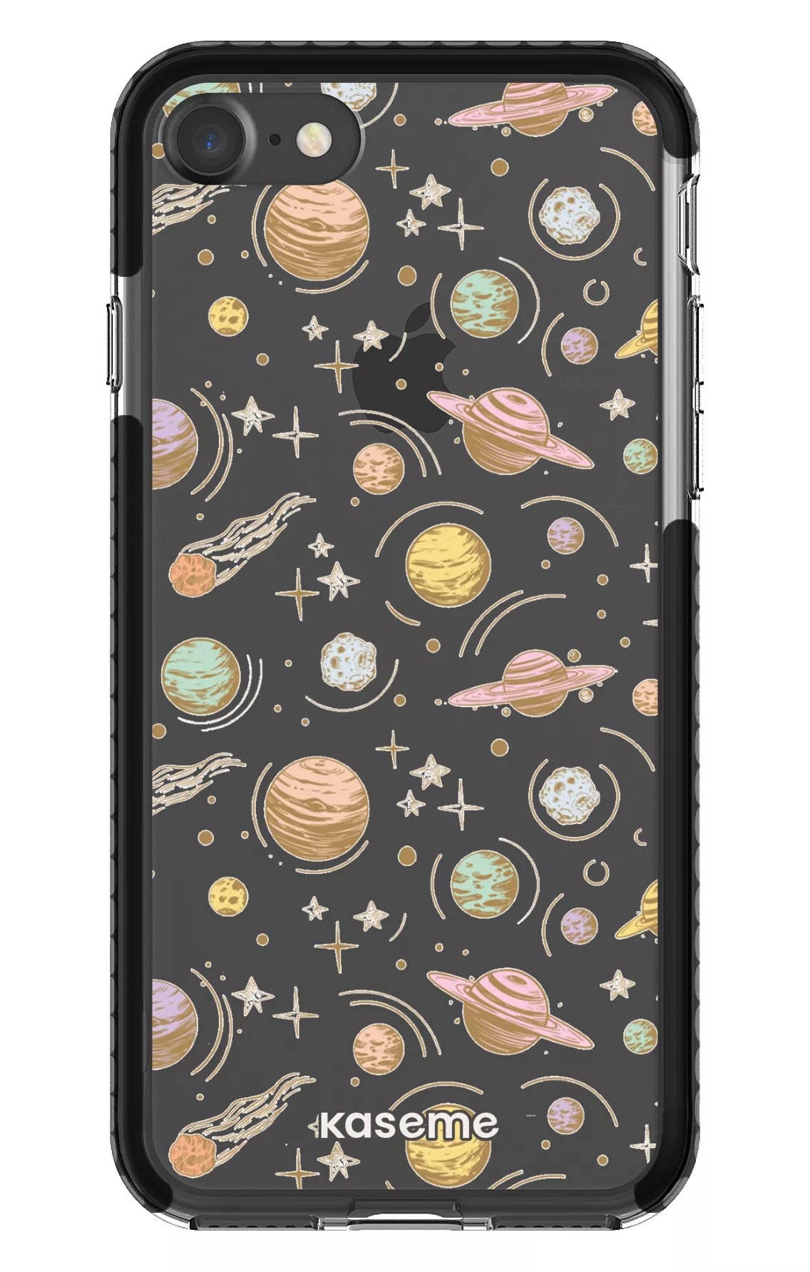 iPhone 7 Clear Case - Black Solar Clear Case -