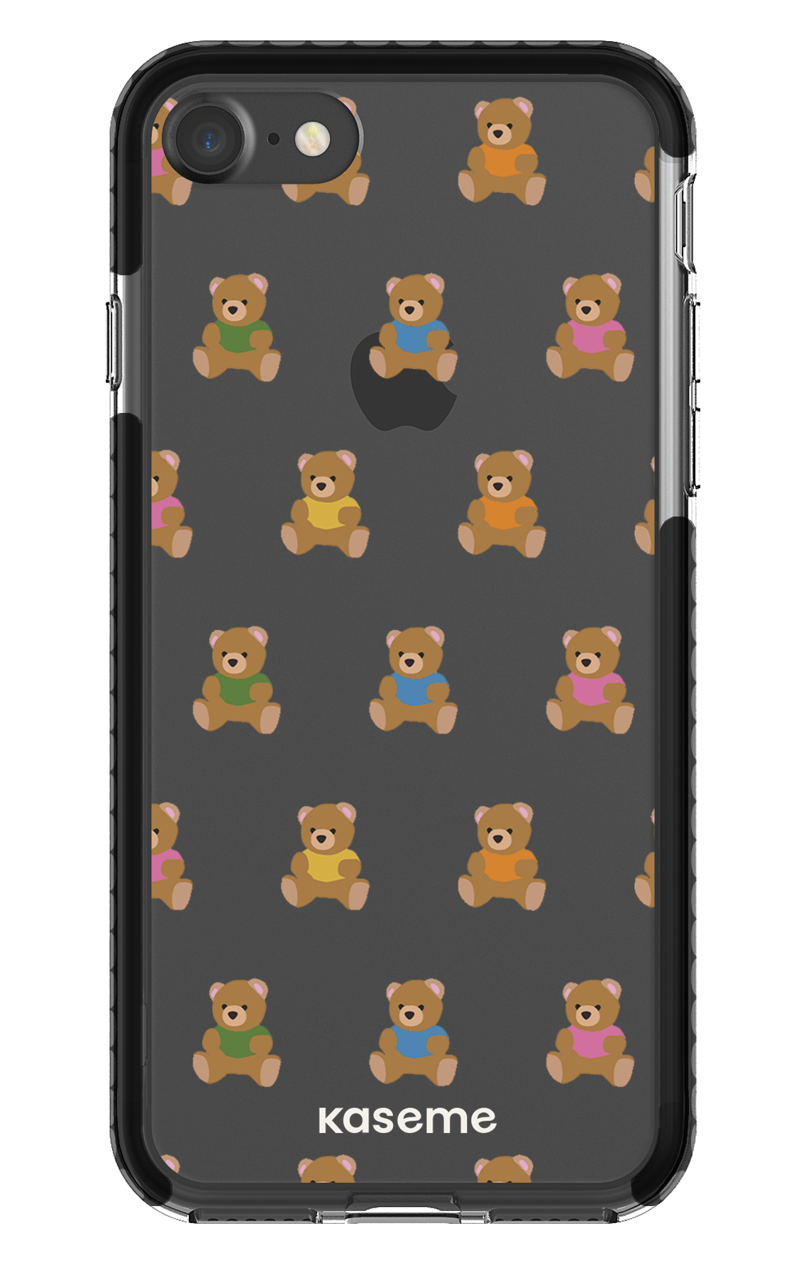 iPhone 7 Clear Case - Black Teddy Clear Case -
