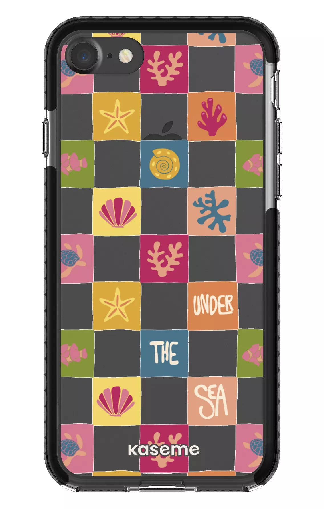 iPhone 7 Clear Case - Black Under the sea Clear Case -