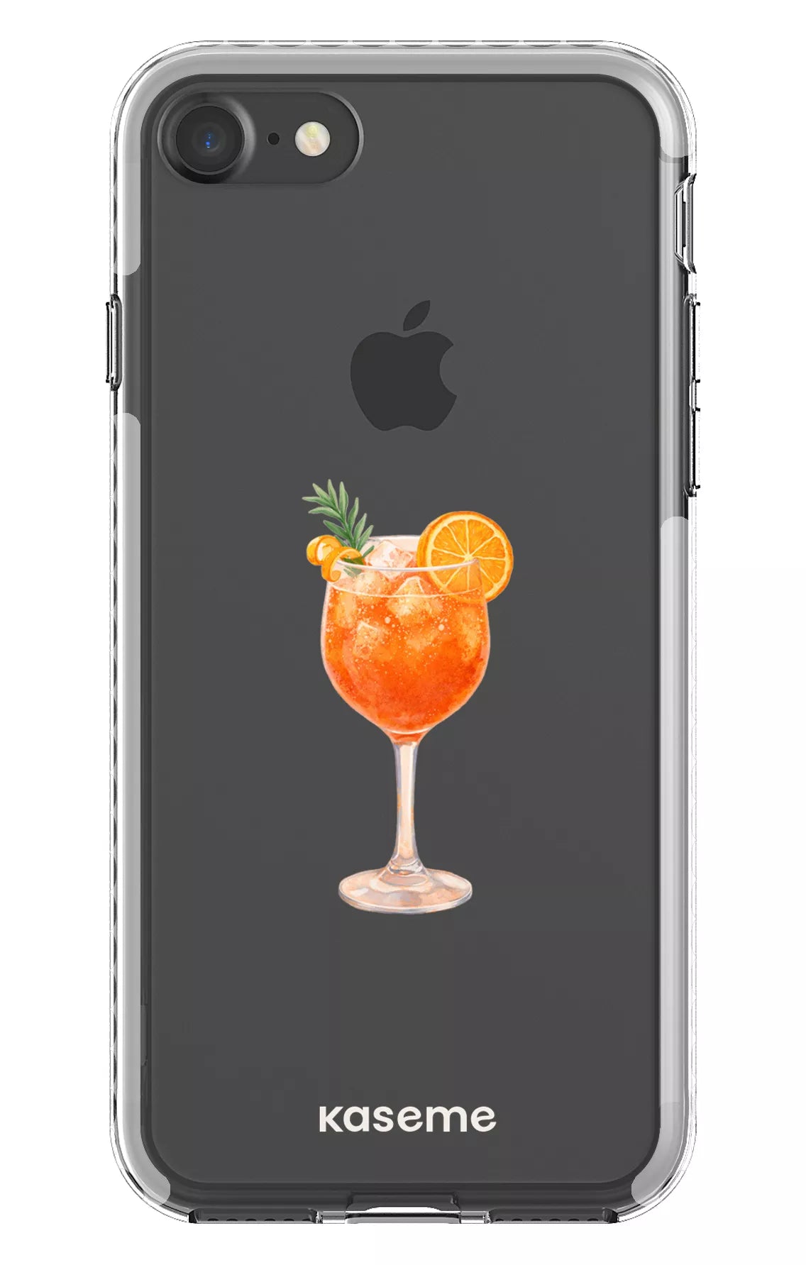 iPhone 7 Clear case - White Aperol Sunset Clear Case -