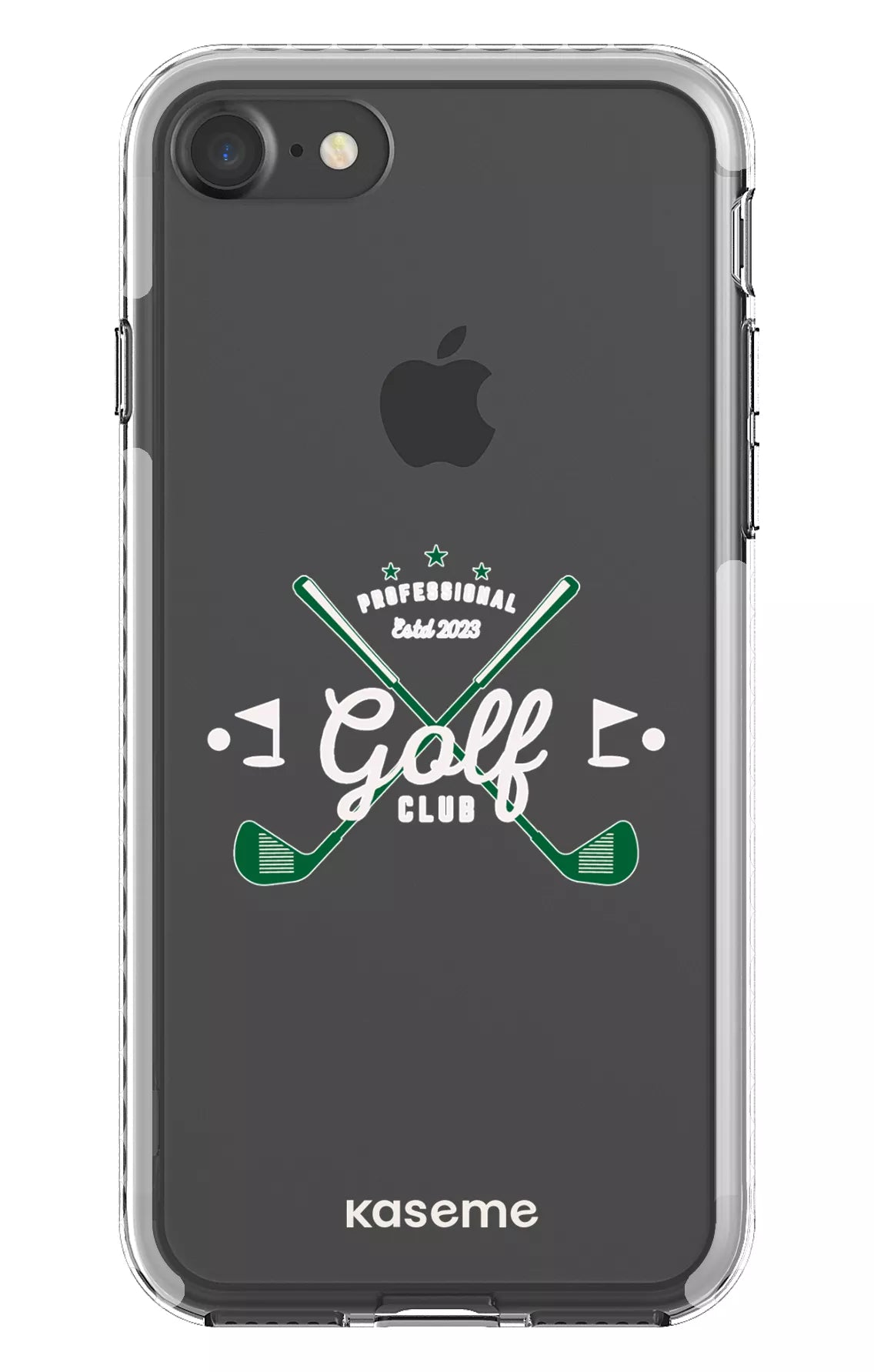 iPhone 7 Clear case - White Bogey Clear Case -