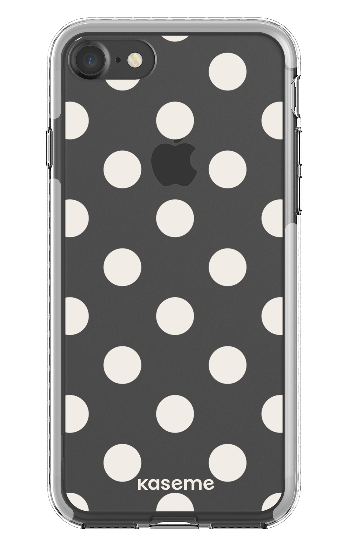 iPhone 7 Clear case - White Couture Clear Case -