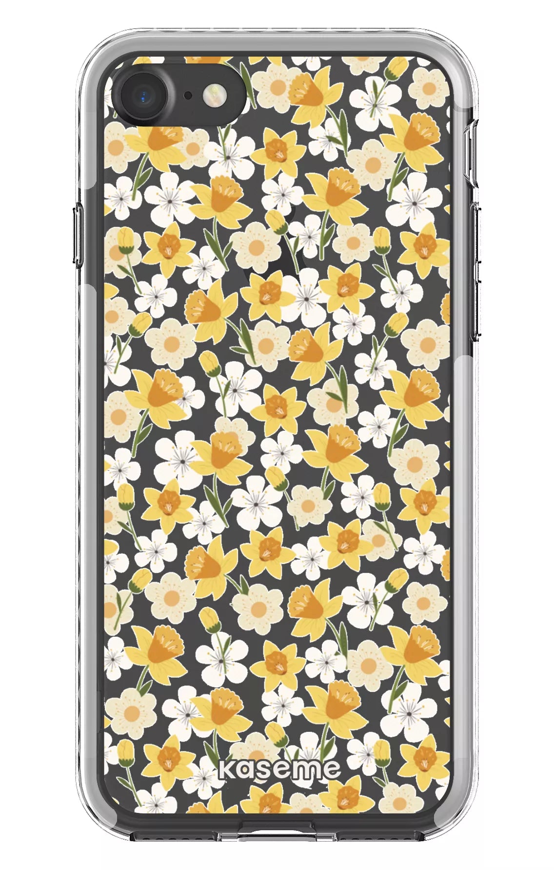 iPhone 7 Clear case - White Daffodil Clear Case -