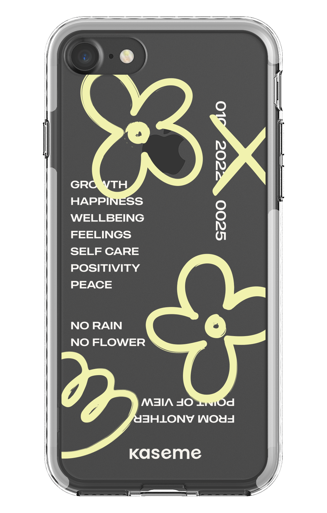 iPhone 7 Clear case - White Feelings clear case -