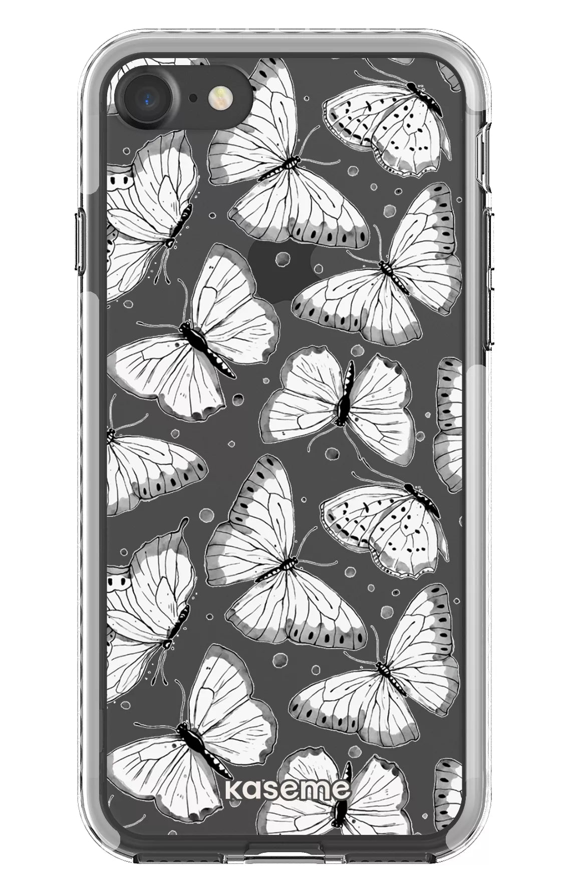 iPhone 7 Clear case - White Float Clear Case -