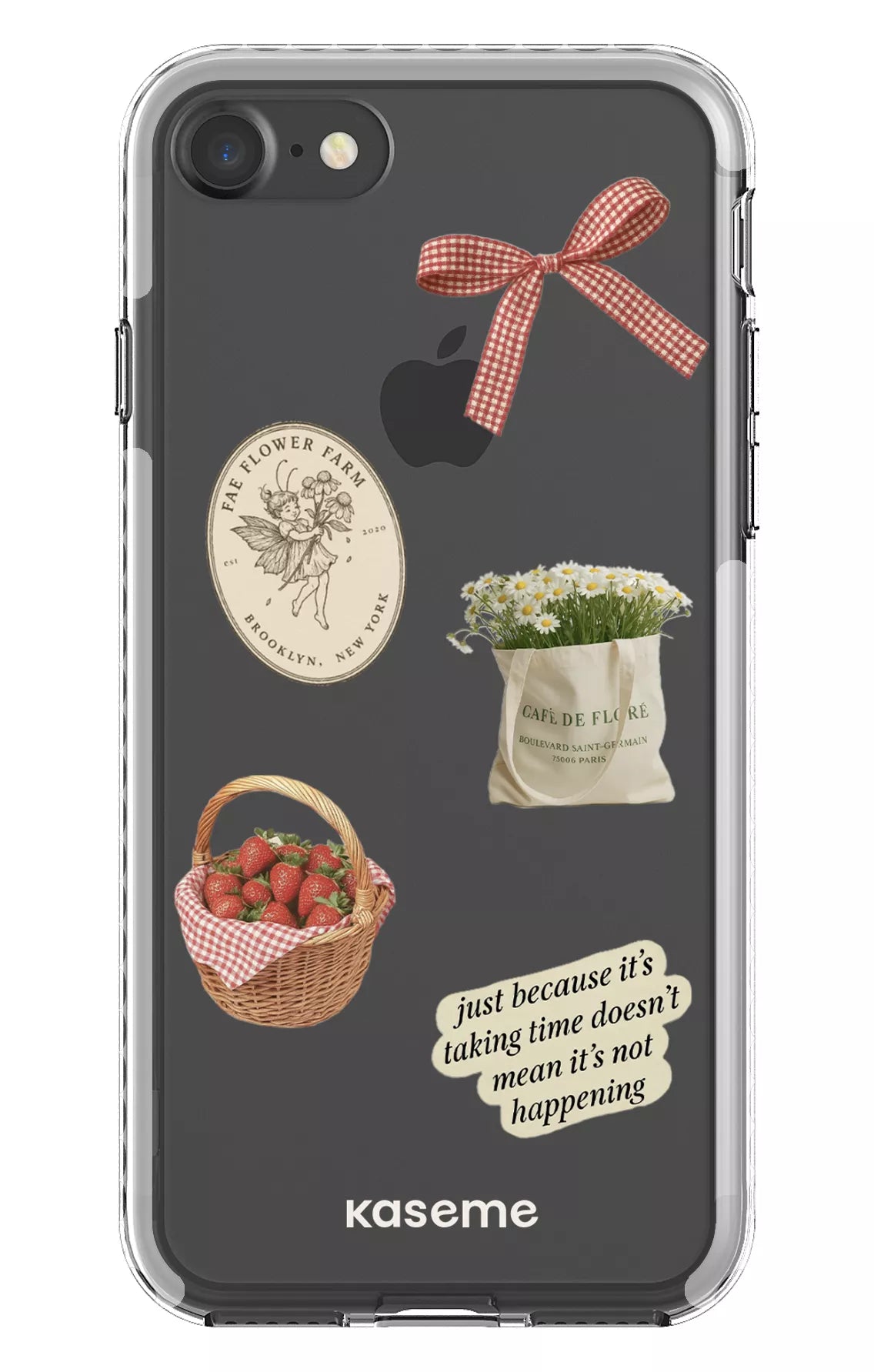 iPhone 7 Clear case - White June Clear Case -