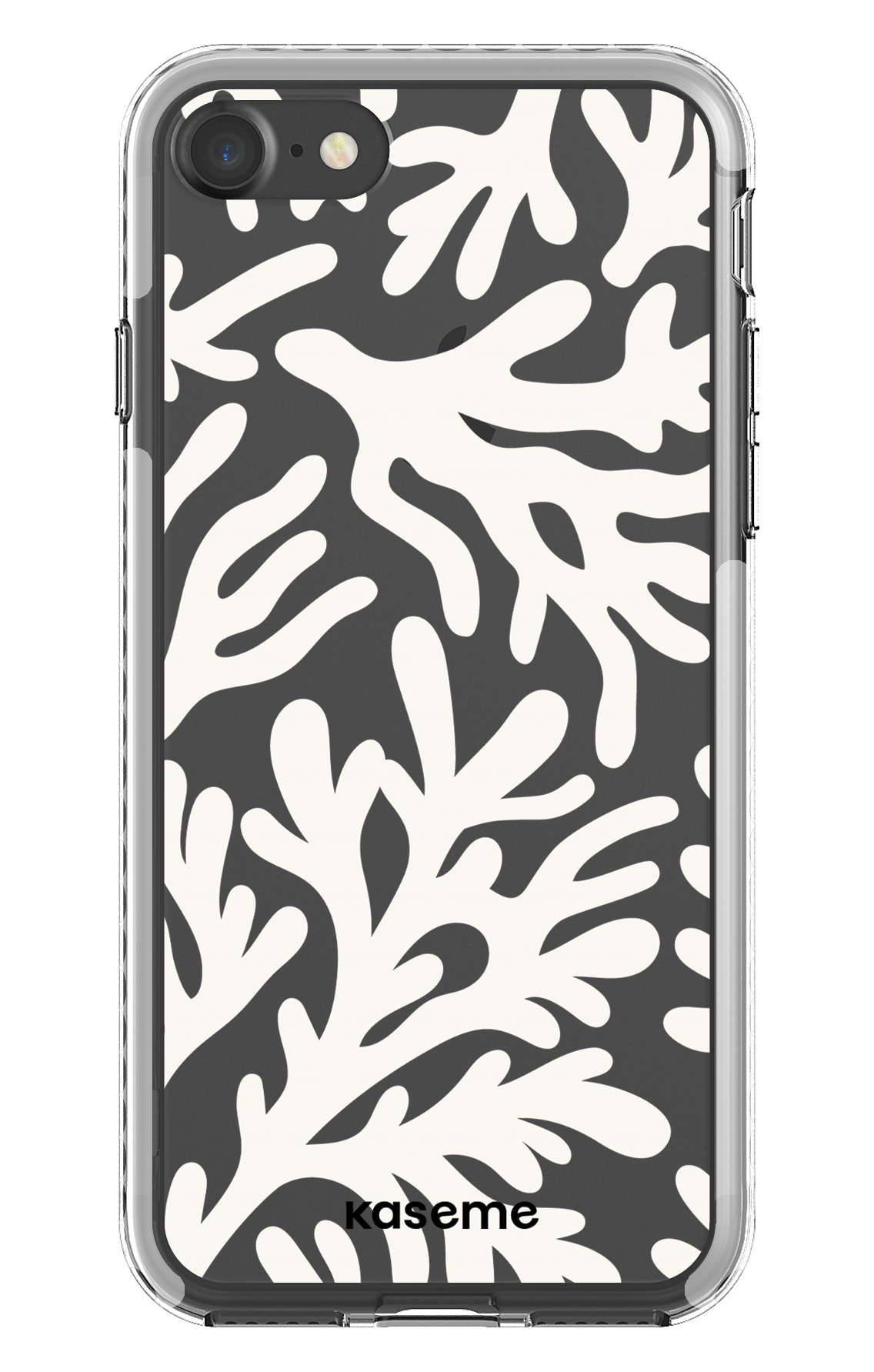 iPhone 7 Clear case - White Koralia Clear Case -