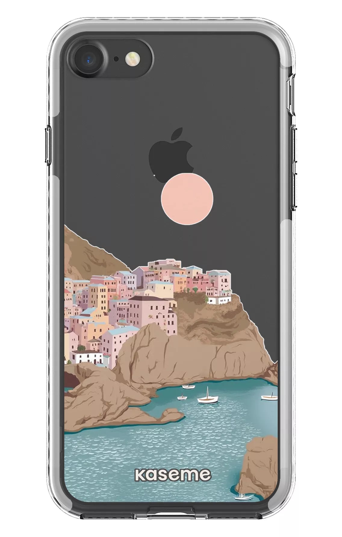 iPhone 7 Clear case - White Mediterrana Clear Case -