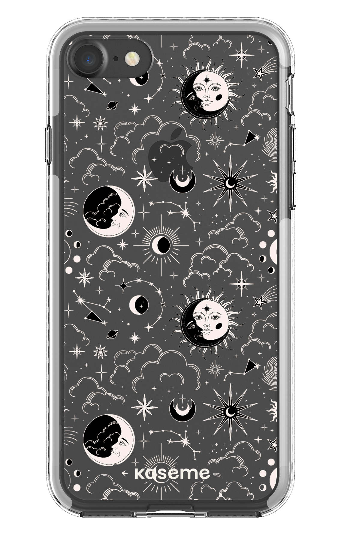 iPhone 7 Clear case - White Milky Way White Clear Case -