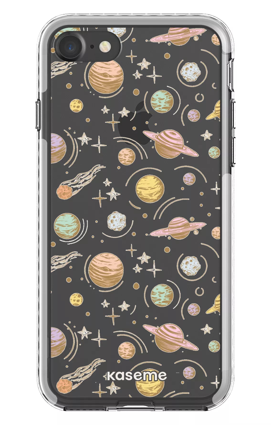 iPhone 7 Clear case - White Solar Clear Case -