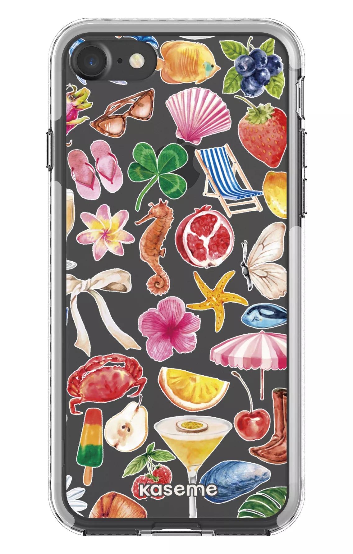 iPhone 7 Clear case - White St-Tropez Clear Case -