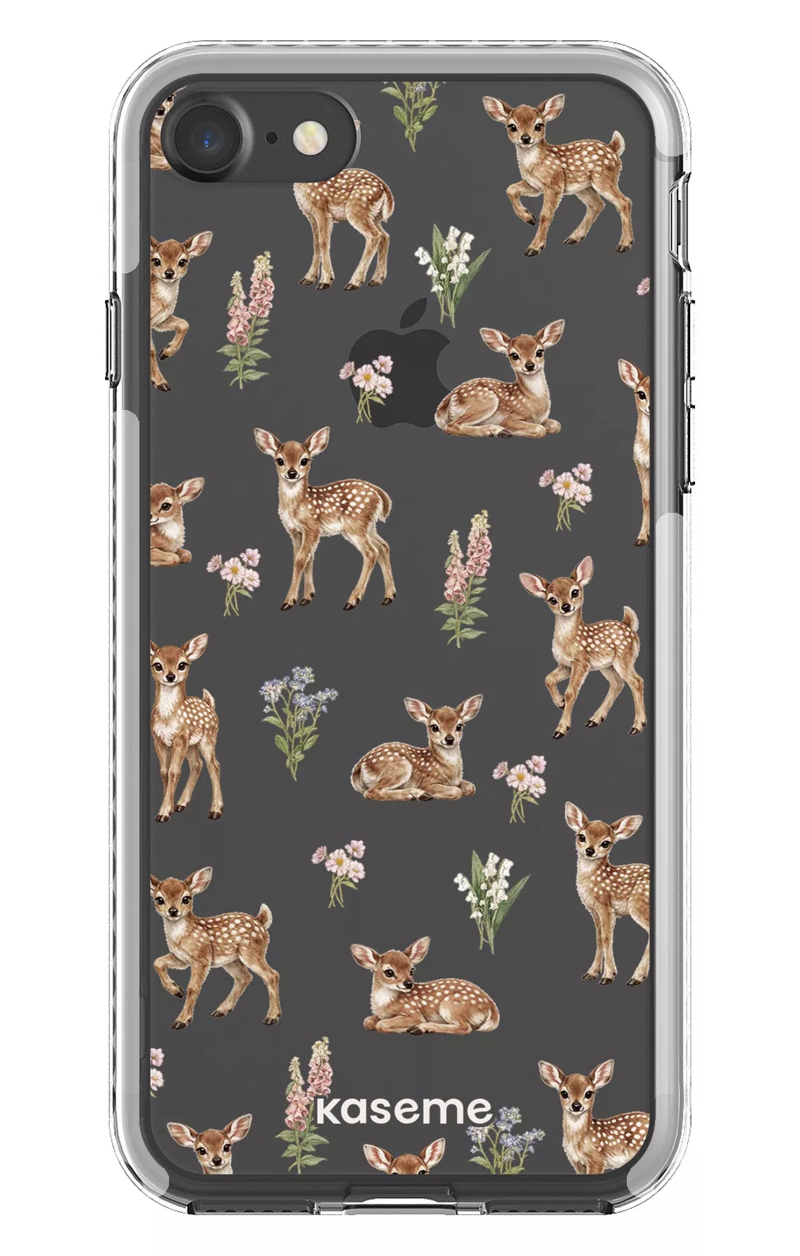 iPhone 7 Clear case - White Sweet Bambi Clear Case -