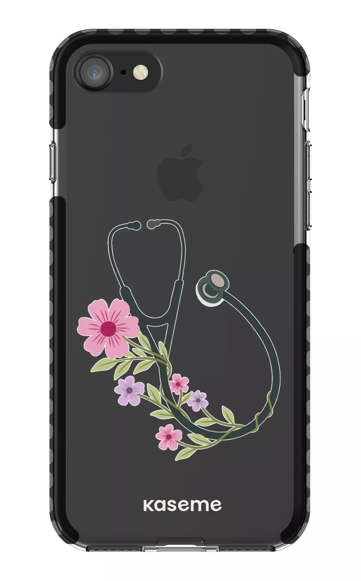 iPhone 8 Clear Case - Black Blossom Beat Clear Case -