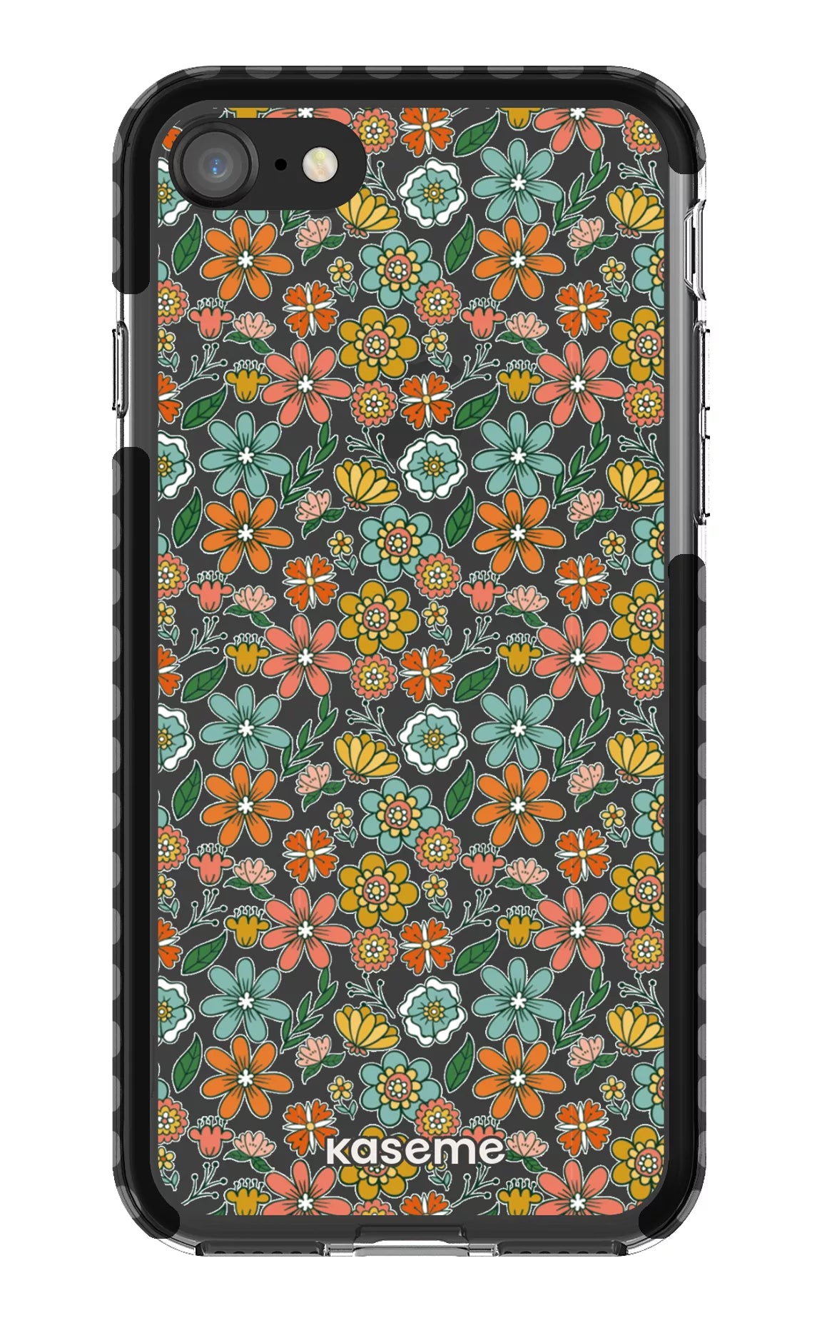 iPhone 8 Clear Case - Black Bohemian Clear Case -
