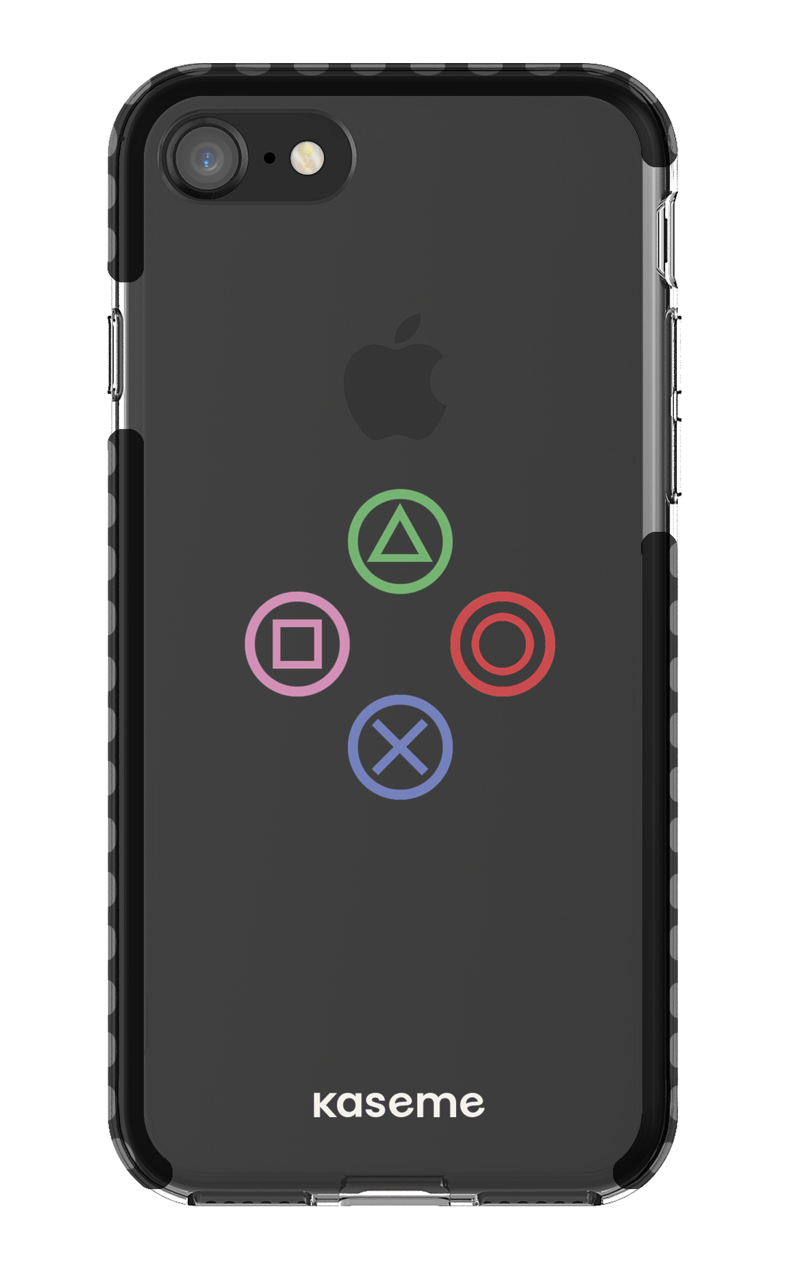 iPhone 8 Clear Case - Black Console Clear Case -