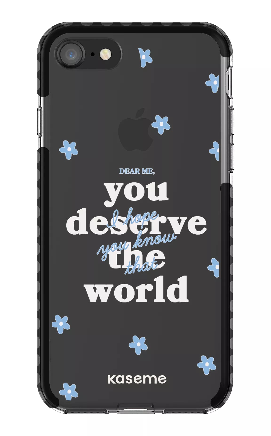 iPhone 8 Clear Case - Black Dear Me Clear Case -