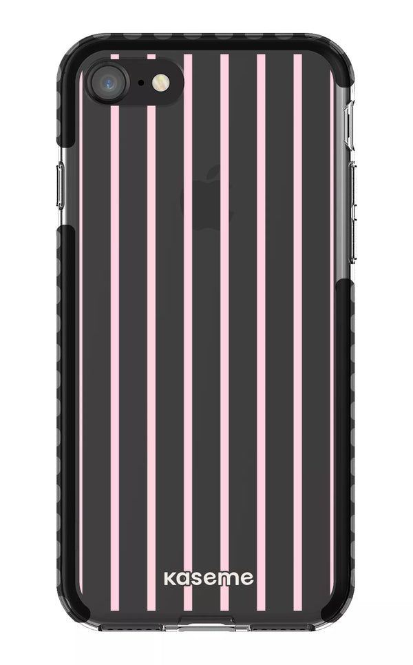 iPhone 8 Clear Case - Black Dolce Striscia Clear Case -