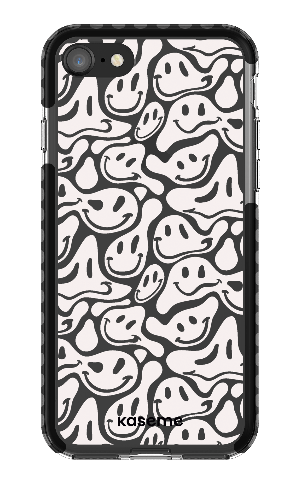 iPhone 8 Clear Case - Black Dystopia Clear Case -