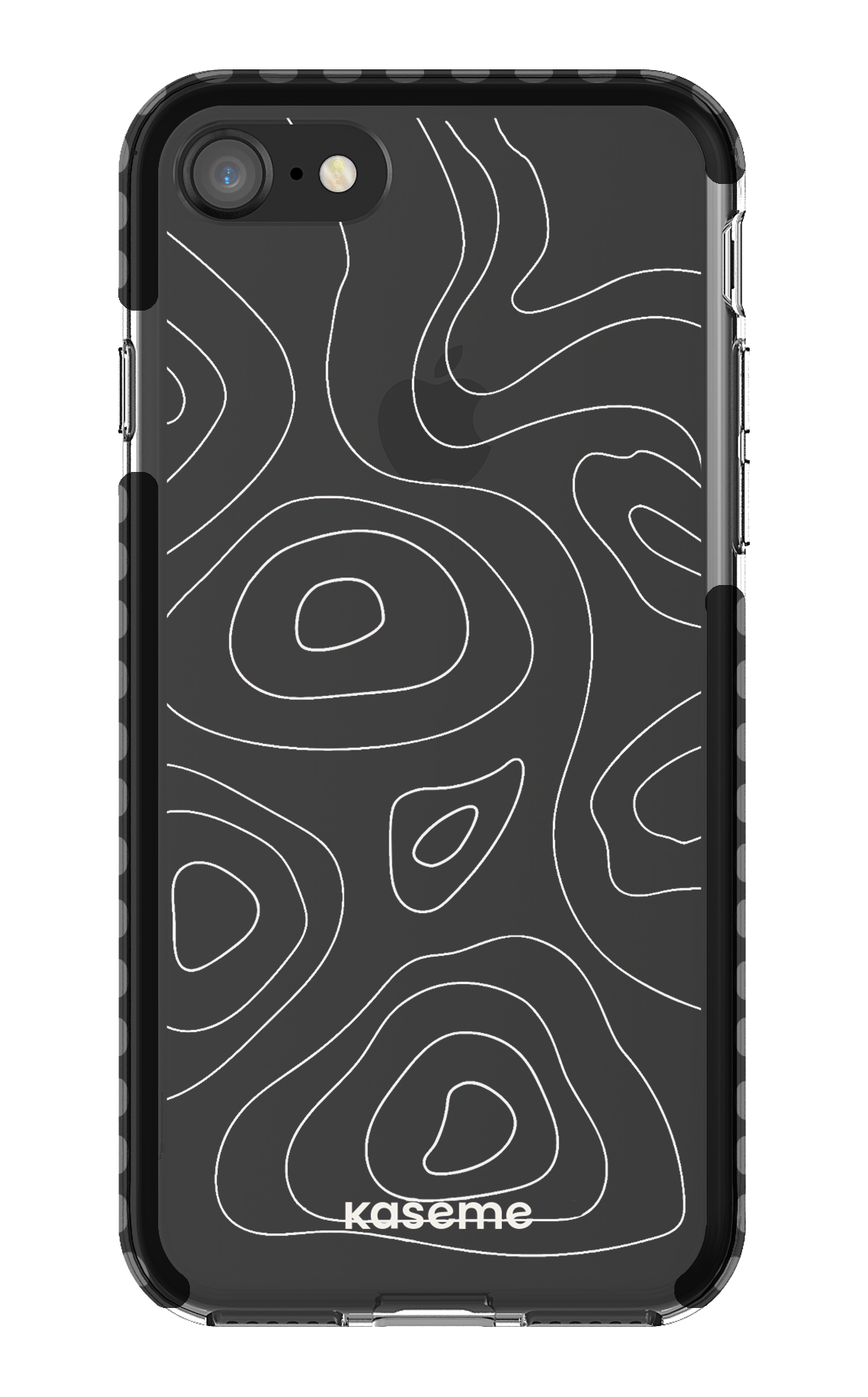 iPhone 8 Clear Case - Black Enigma Clear Case -