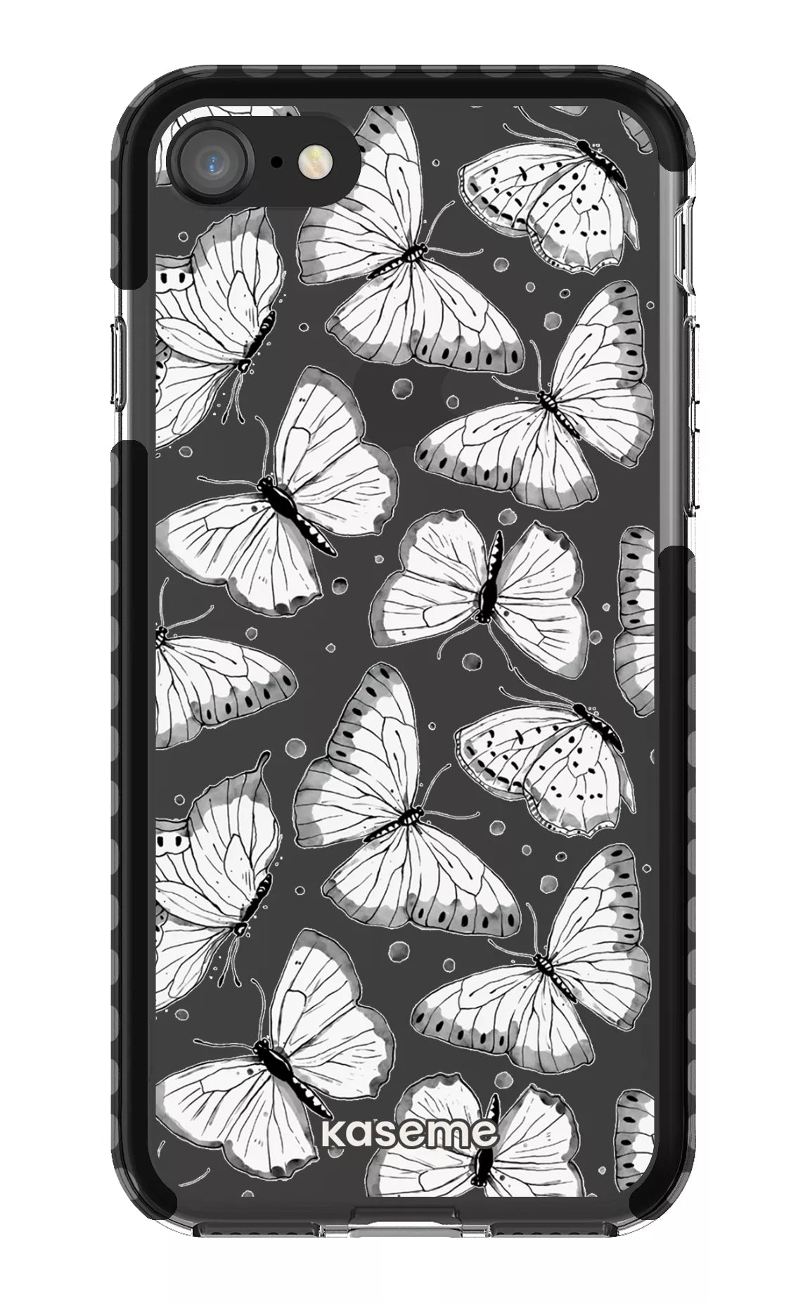 iPhone 8 Clear Case - Black Float Clear Case -