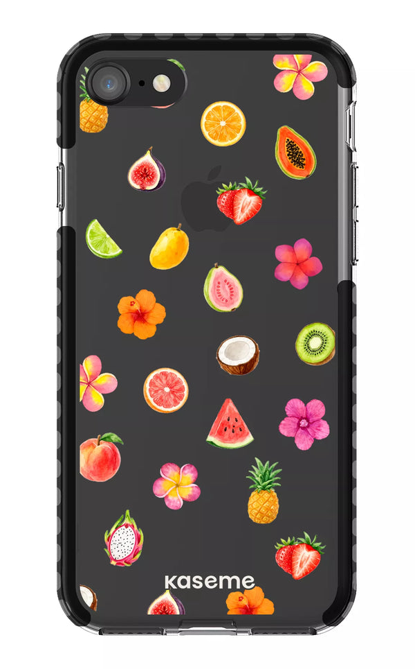 iPhone 8 Clear Case - Black Frutti di Vita Clear Case -