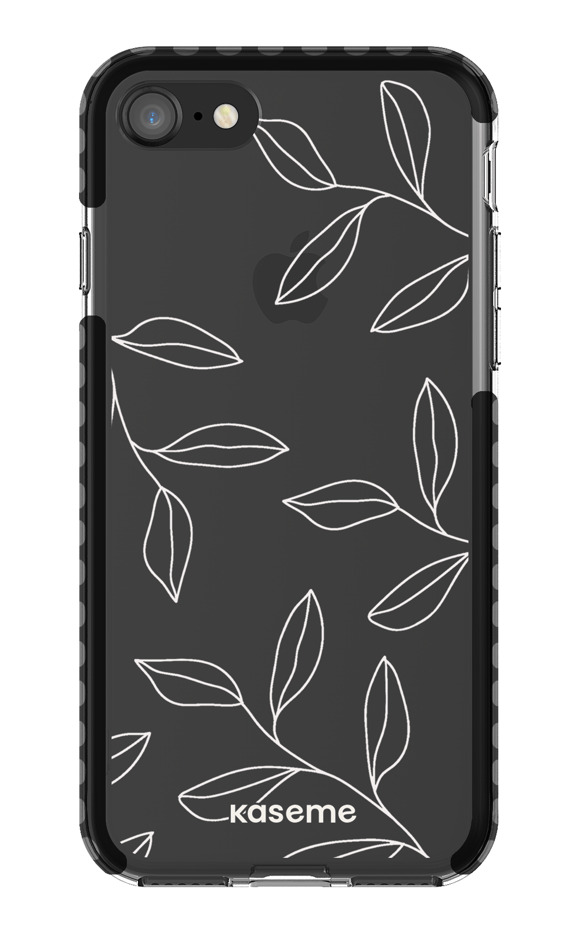 iPhone 8 Clear Case - Black Gloomy Clear Case -