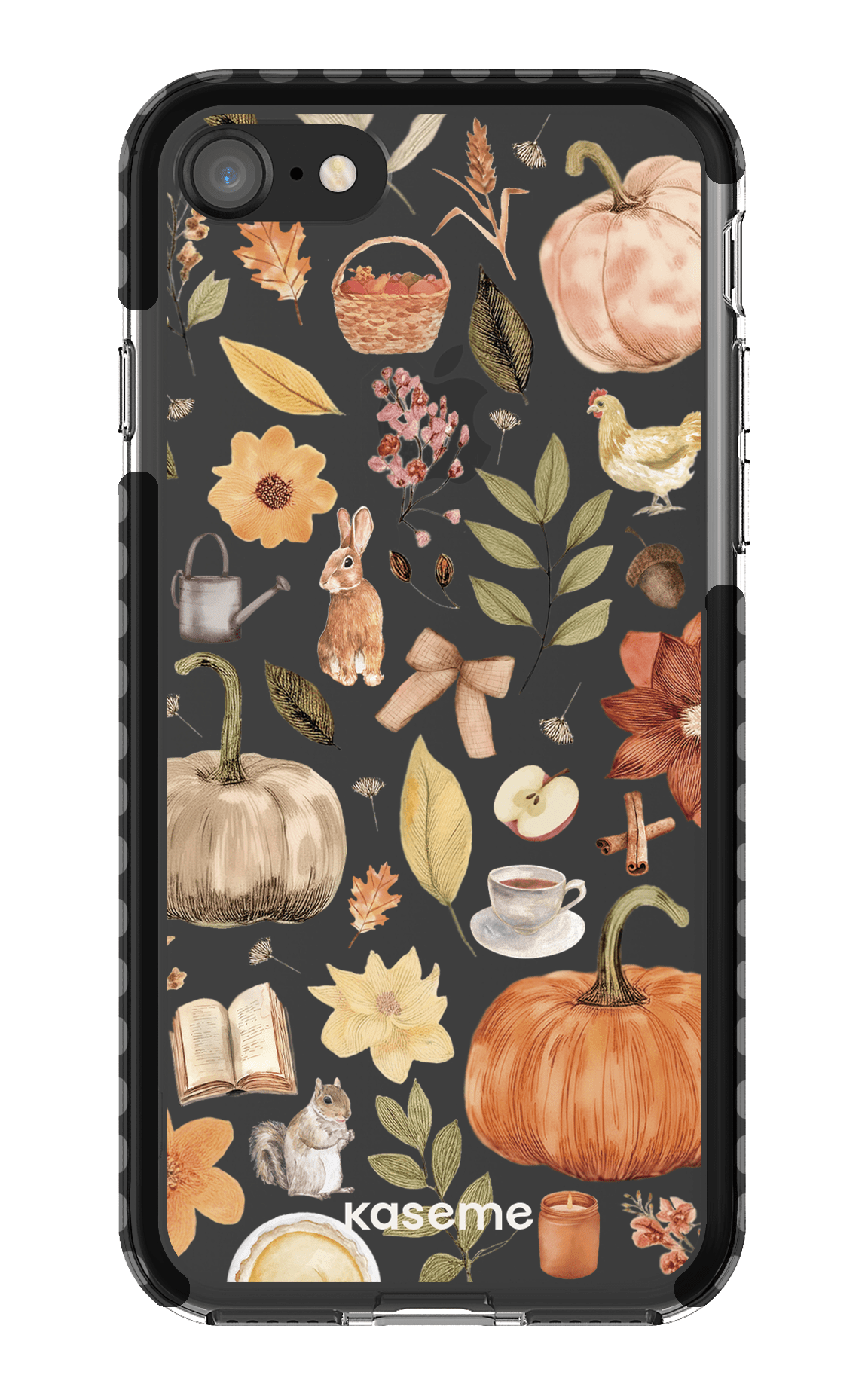 iPhone 8 Clear Case - Black Harvest Hues Clear Case -