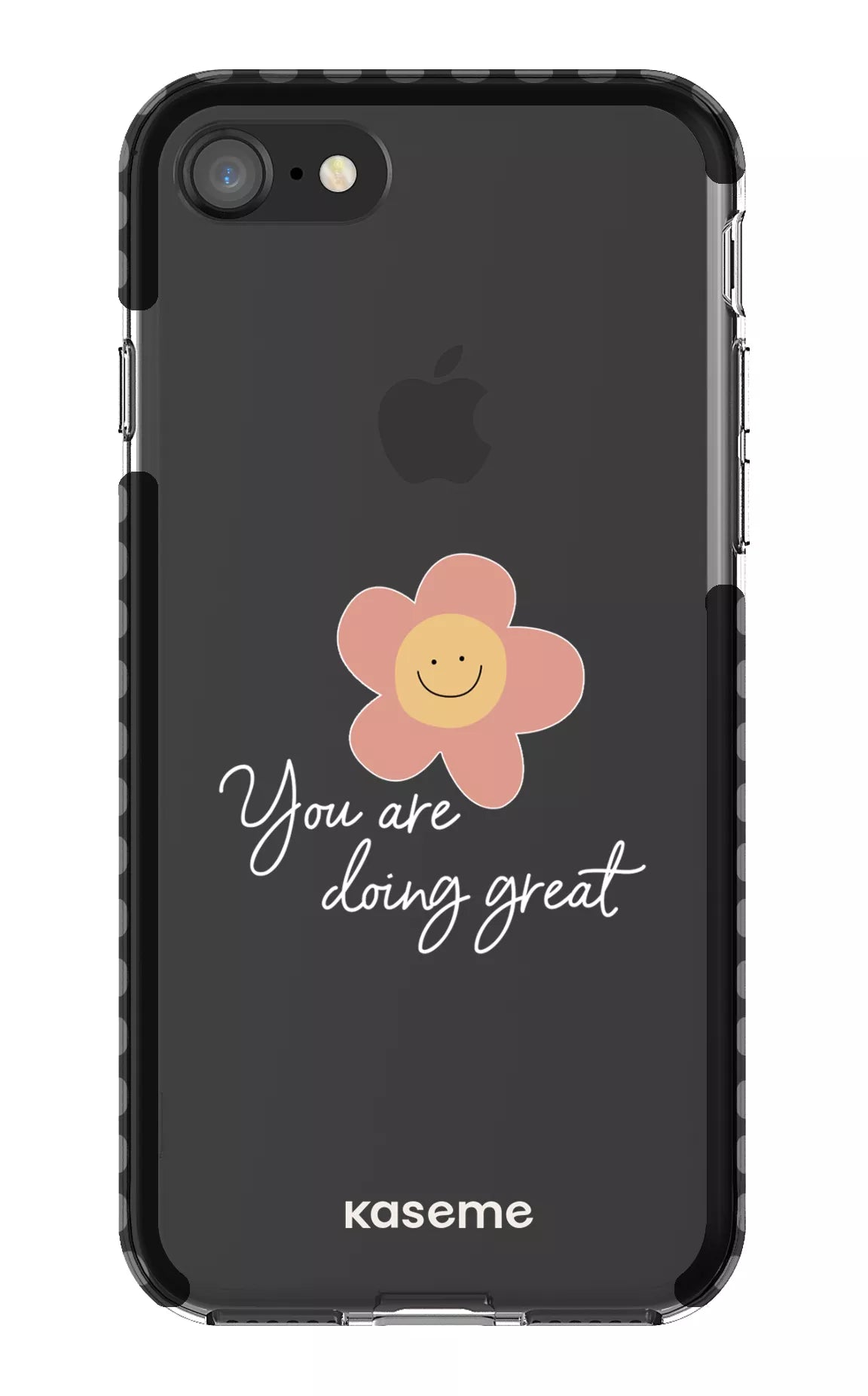 iPhone 8 Clear Case - Black Keep going Clear Case -
