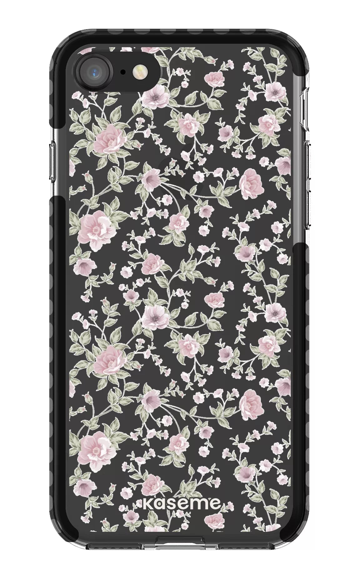 iPhone 8 Clear Case - Black La Vie en Rose Clear Case -