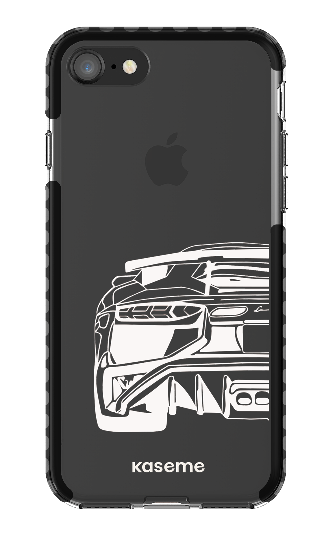 iPhone 8 Clear Case - Black Lambo clear case -