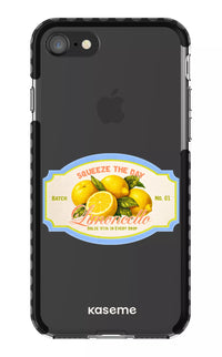 iPhone 8 Clear Case - Black Limoncello Clear Case -