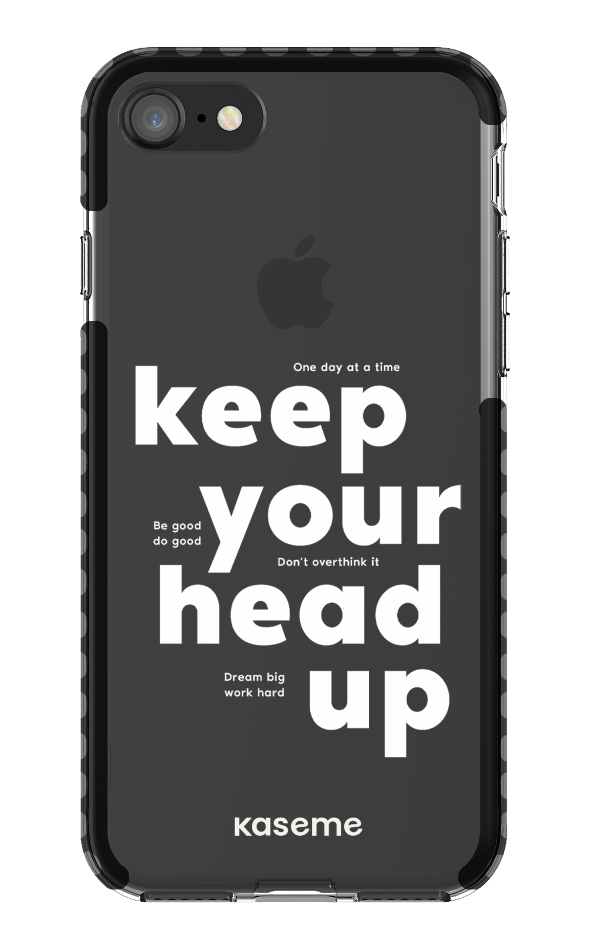 iPhone 8 Clear Case - Black Mindset Clear Case -