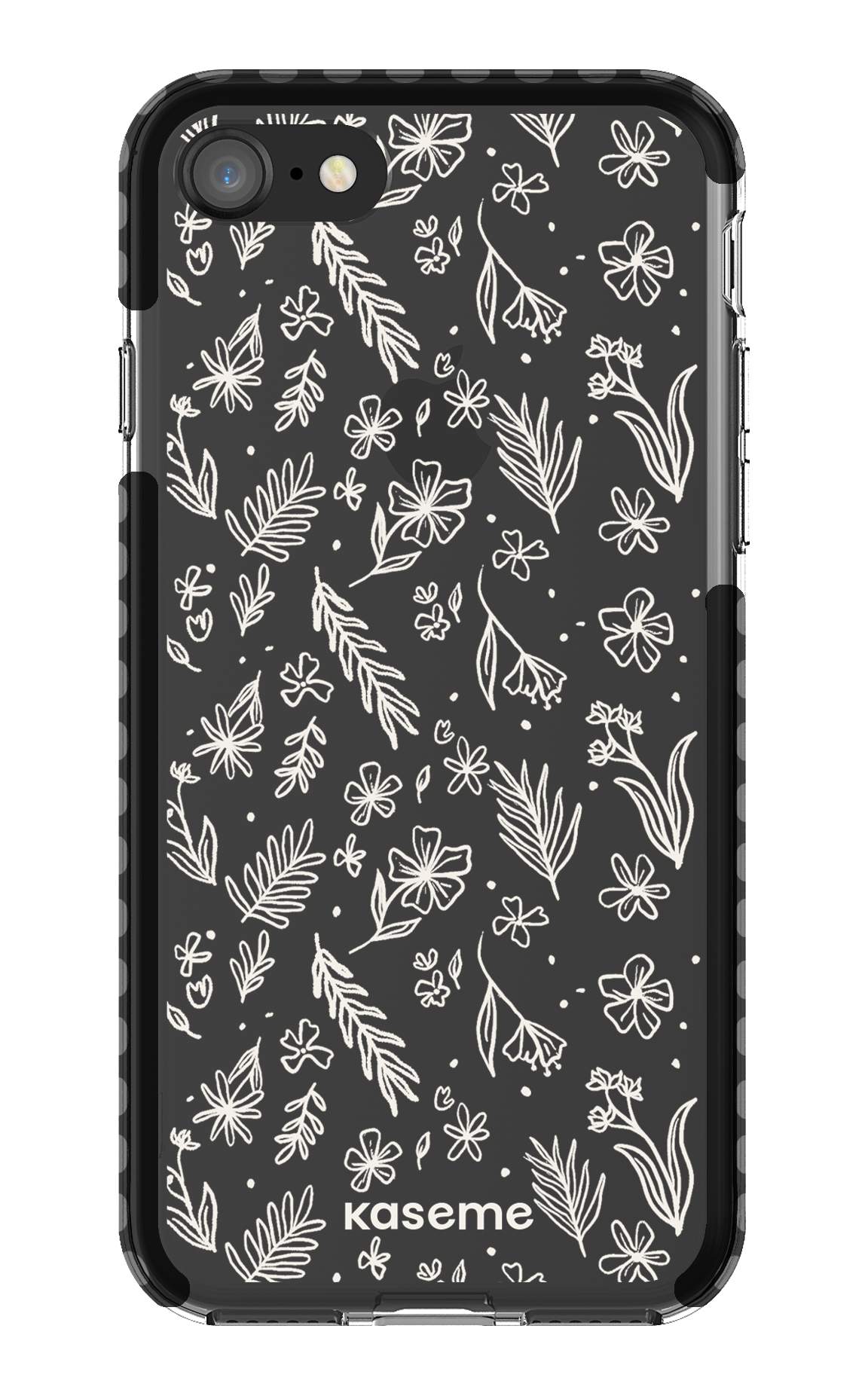 iPhone 8 Clear Case - Black Olive Branch Clear Case -