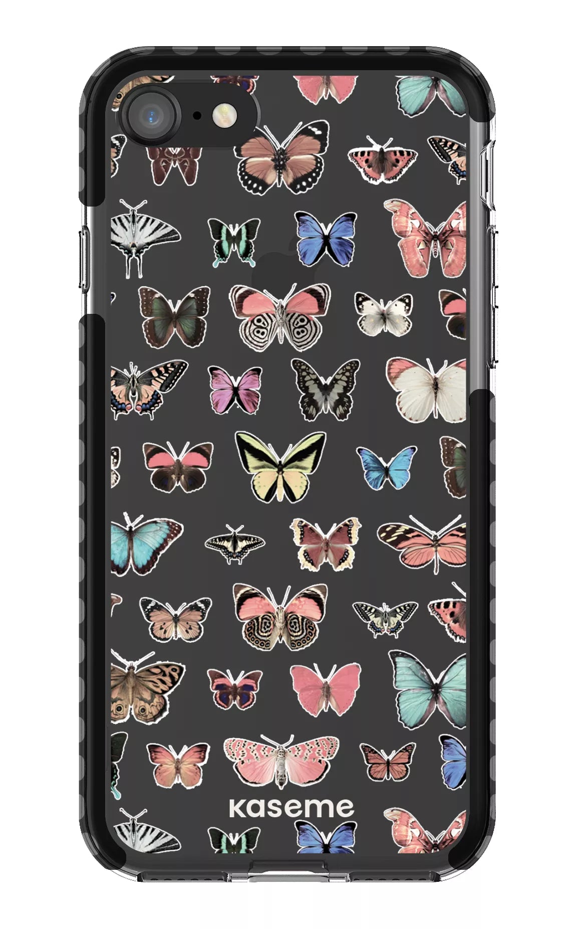 iPhone 8 Clear Case - Black Paloma Clear Case -