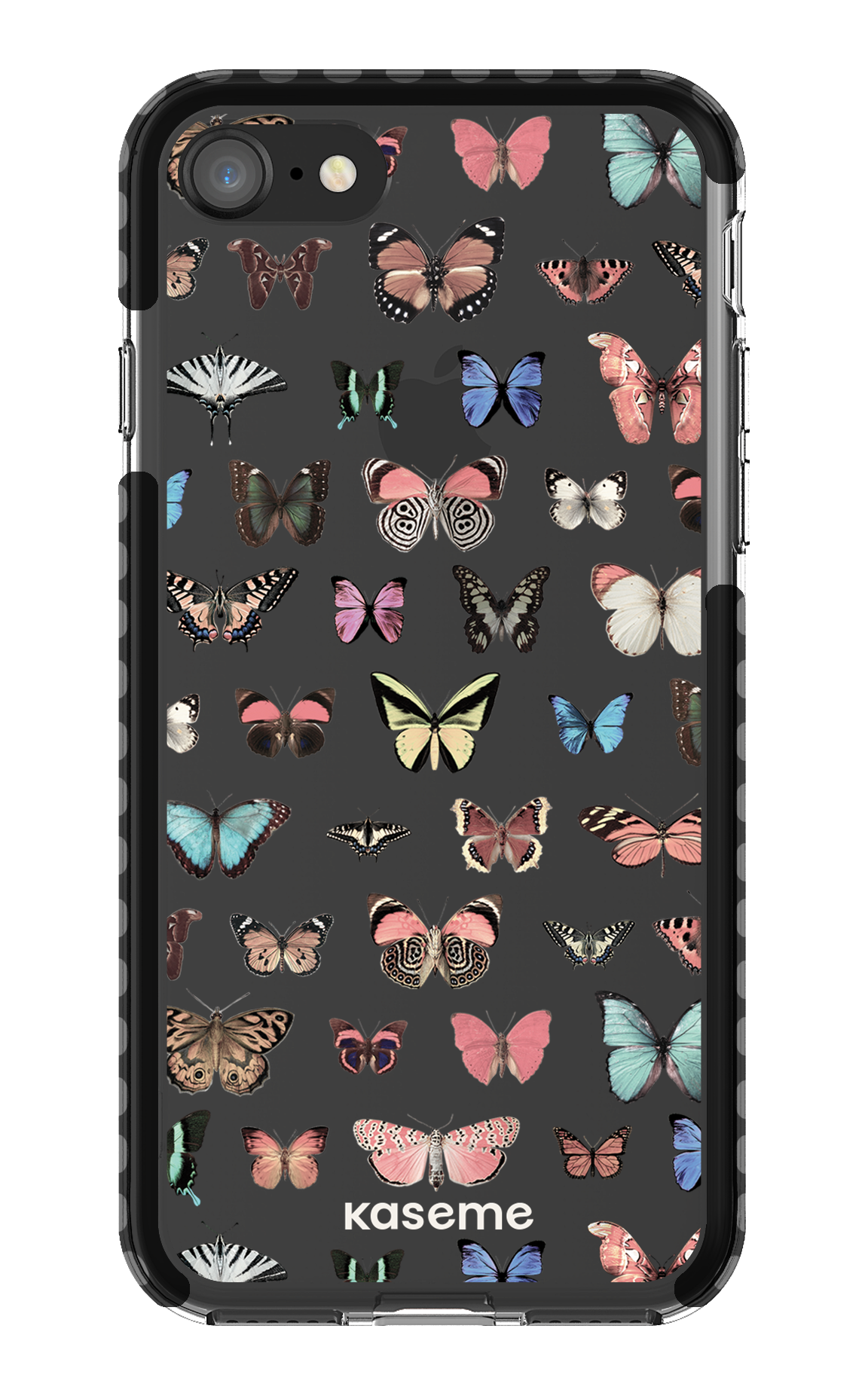 iPhone 8 Clear Case - Black Paloma clear case -