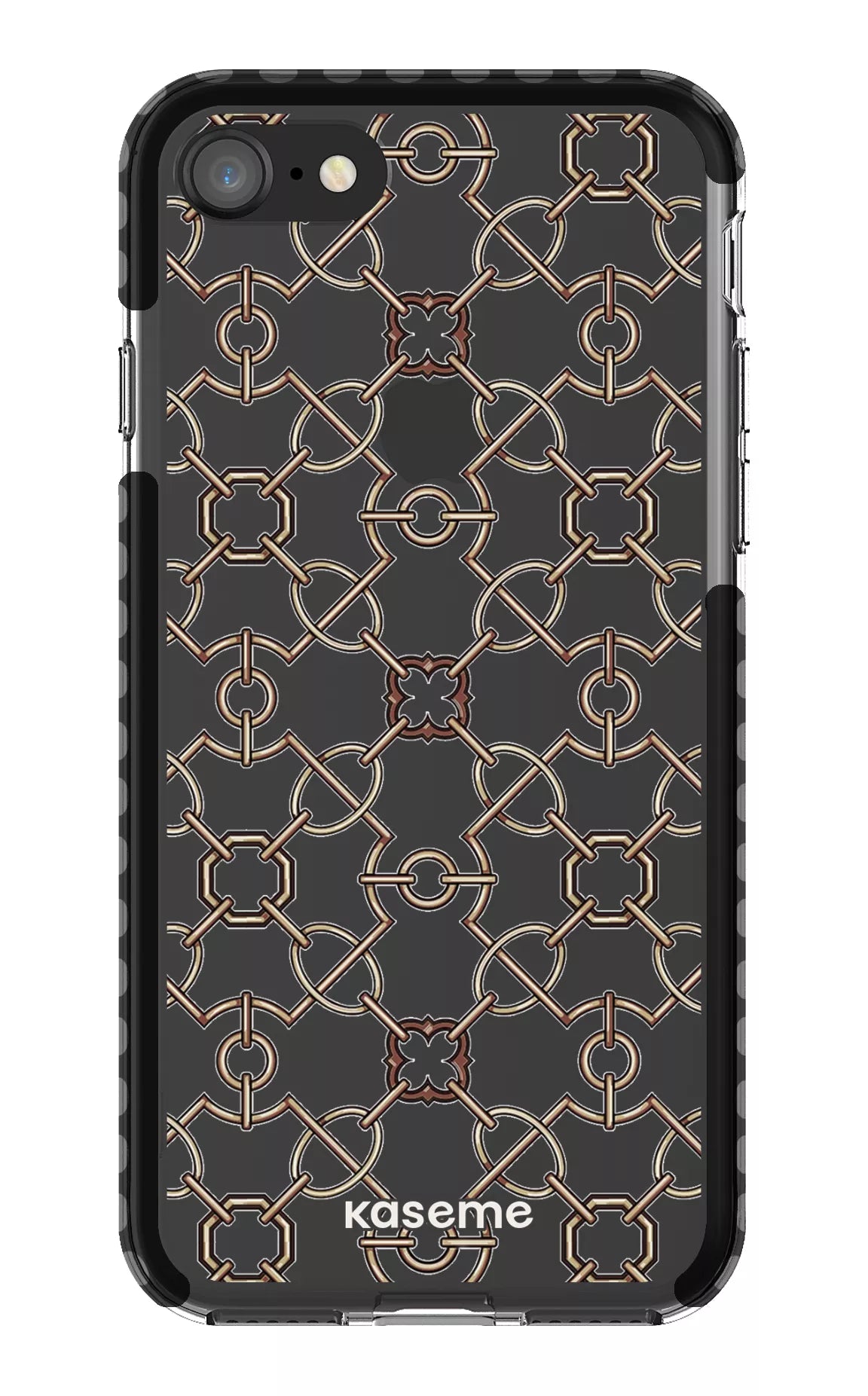 iPhone 8 Clear Case - Black Refined Clear Case -