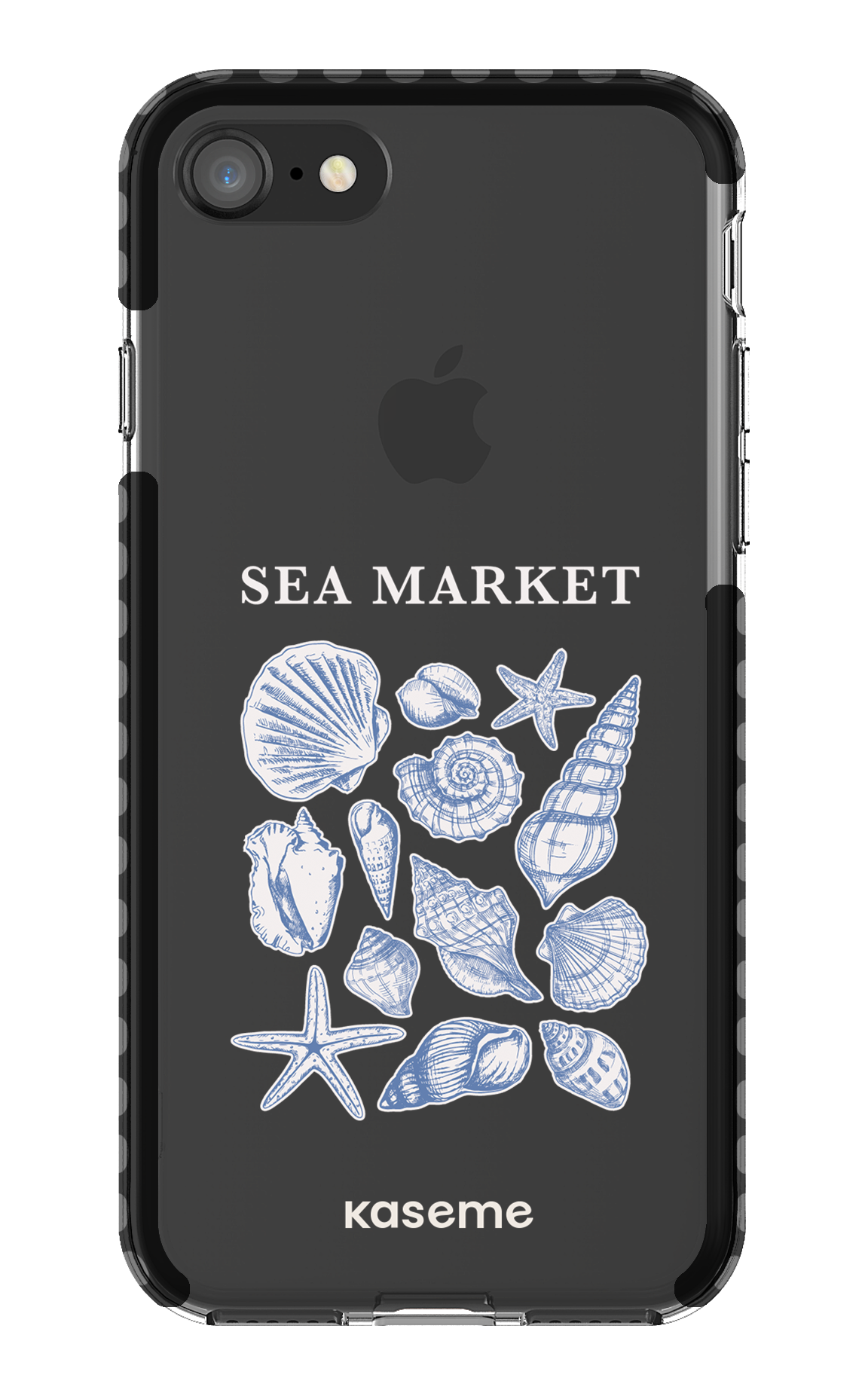 iPhone 8 Clear Case - Black Souvenir Clear Case -